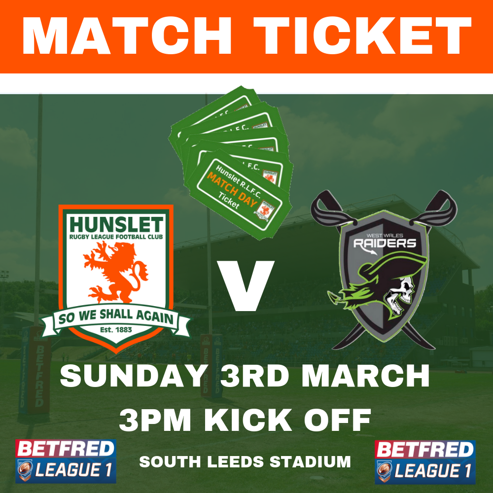 Hunslet RLFC vs West Wales Raiders