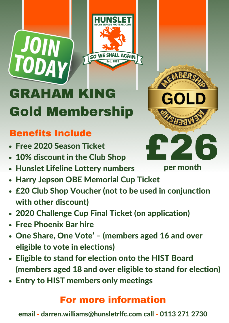 Graham King - Gold membership