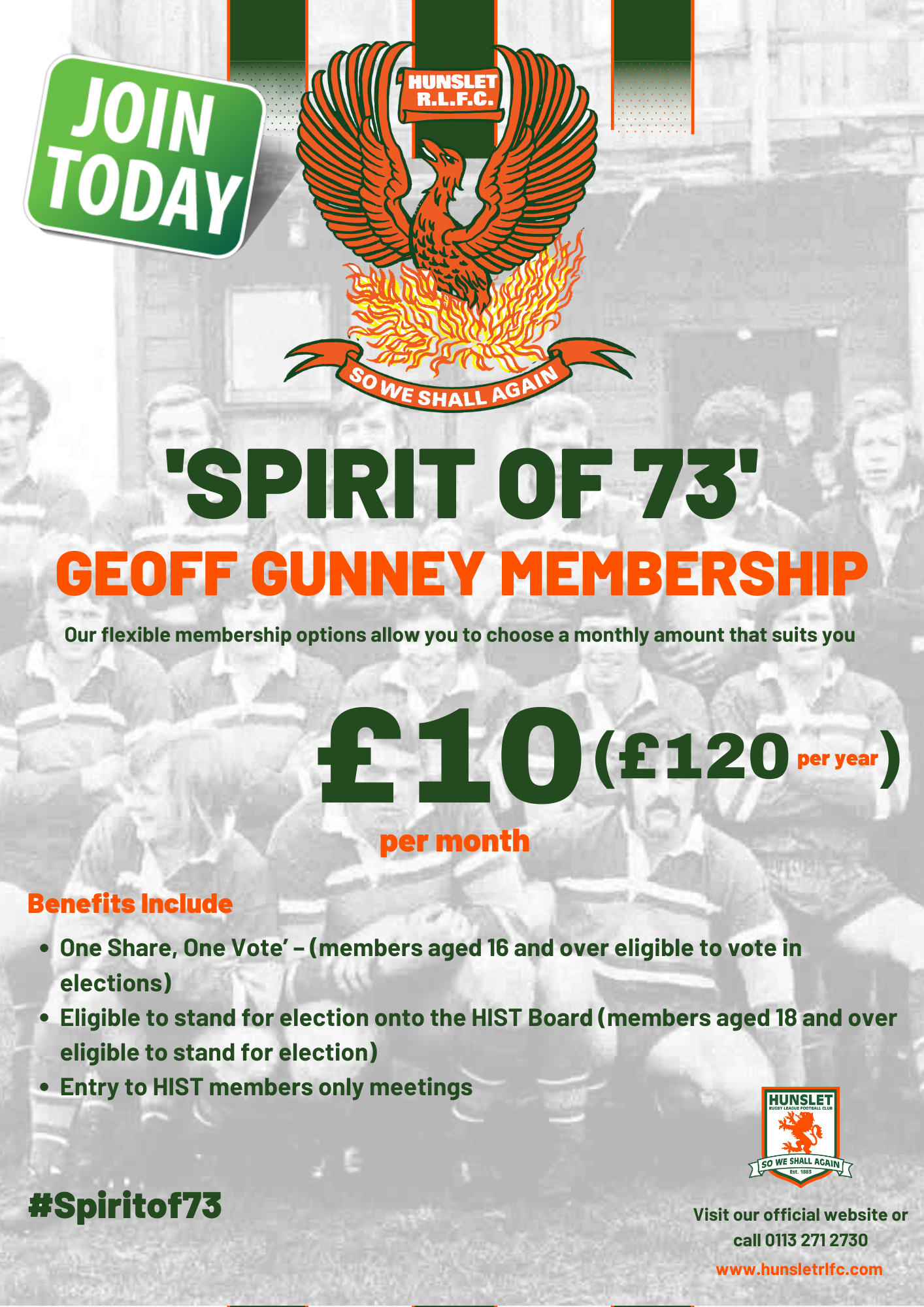 Spirit of 73 - Geoff Gunney £10